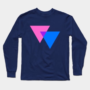 Biangles Bisexuality Symbol Long Sleeve T-Shirt